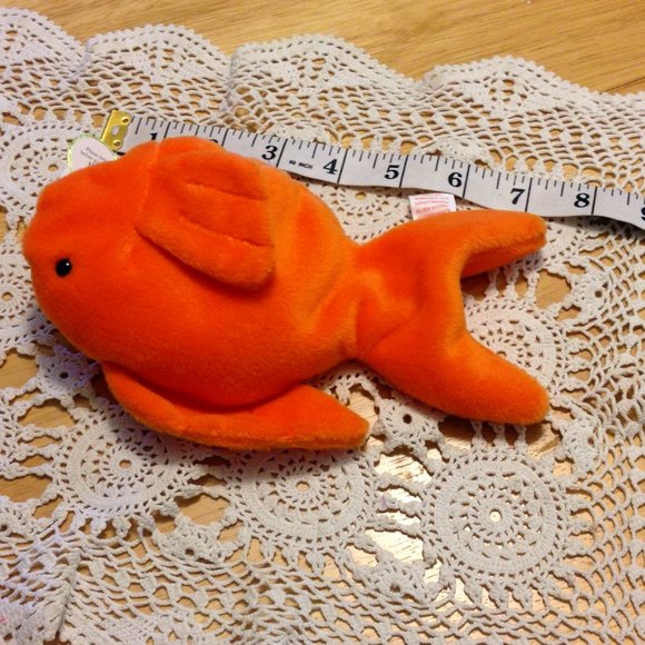 Vintage 1993 handmade Ty Beanies Goldie fish with errors - Picture 2 of 7